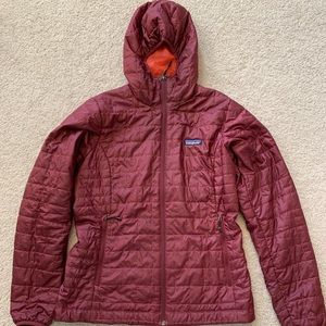 Women’s Burgundy Nano Puff Hoody